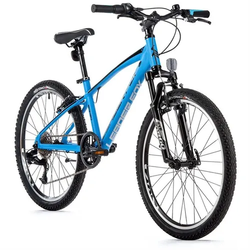 Leader Fox Spider Boy 8 Gang MTB Fahrrad Blau matt 24 Zoll