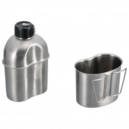 Produktbild Origin Outdoors Edelstahl Feldflasche 1.2L mit Becher 0.8L