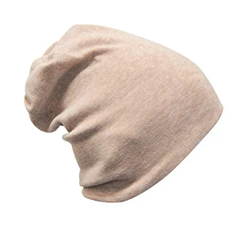 axy Kinder Slouch Beanie Long Mütze 1-5 Jahre alt Jungen Mädchen Kleinkind Unisex Unifarbe KIMU1 (Beige)