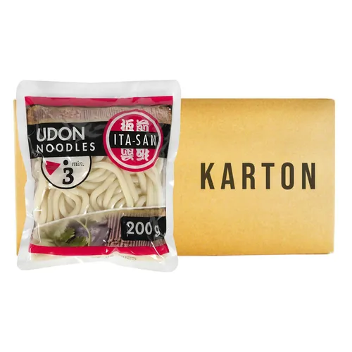 Itamae Udon Nudel 30x200g - Vorkocht Udon Nudeln - Nudeln aus Südkorea, perfekt für schnelle und köstliche asiatische Gerichte, bereits vorgekocht für einfachen Genuss.