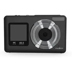 4K-Digitalkamera mit Dual-Display, 48 MP und 18-fach Zoom - Erleben Sie die Welt der Fotografie mit der 4K-Digitalkamera! Ideal für kreative Content-Erstellung, bietet sie gestochen scharfe 48-MP-Fotos und flüssige 4K-Videos. Mit zwei Bildschirmen für einfache Selfies und Aufnahmen unterwegs.