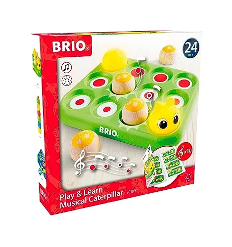 Brio 30189 Musikspiel Raupe - Rollenspiele mit interaktiver Musik, fördert die Kreativität und das musikalische Verständnis von Kindern.