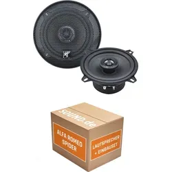Hifonics Titan TRX52 Einbaupaket für Alfa Romeo Spider - Komplettes Lautsprecher Einbaupaket für Alfa Romeo Spider (Tipo 916, 1994-2004). Enthält 2x Hifonics Titan TRX52 Lautsprecher, Adapter und Zubehör für einfachen Austausch und optimalen Klang im Fahrzeug.