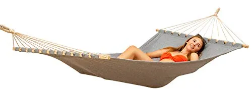 AMANKA XXL Stabhängematte 200x120 für 2 Personen in grau von AMANKA