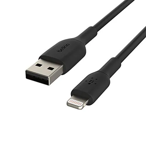 Belkin Lightning-Kabel - MFi-zertifiziertes 0,15 m USB-A-Kabel für iPhone, iPad und AirPods, extrem robust und langlebig