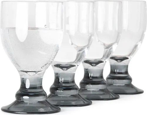 Flamefield Smoke Bella Trinkglas-Set, Acryl, 4-telig