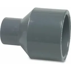 Mega Reduziermuffe Pvc-u 90/75 Mm X 40 Mm Klebestutzen/klebemuffe X Klebemuffe 16 Bar, Grau
