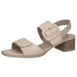 Caprice Sandalette 9-28205-44 - Antishokk Sandalette in Weiß, Größe 38 EU - Wanderschuhe mit CAP Antishokk-Technologie für maximalen Komfort. Ideal für lange Spaziergänge, mit einem eleganten Blockabsatz und hochwertigem Leder.