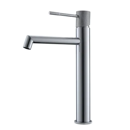 AIMADI Wasserhahn Bad,Einhebelmischer für Bad und Gäste-WC, moderne Badezimmer-Armatur mit Keramik-Kartusche, wassersparend Waschtischarmatur, für alle Waschbecken,Chrom