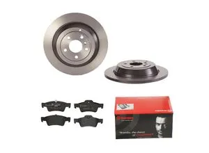 BREMBO Bremsensatz für Mercedes-Benz, Scheibenbremse 330mm - Bremsscheiben für die Hinterachse, hochgekohlt und beschichtet für optimale Leistung. Ideal für Mercedes-Benz R- und M-Klasse, sicheres Bremsverhalten und lange Lebensdauer.