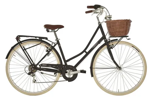 ANITAbyAlpina Cityfahrrad VIAGGIO 28 Zoll, schwarz - Fahrräder mit klassischer Optik und moderner 6-Gang Kettenschaltung, perfekt für Ausflüge und Stadtfahrten