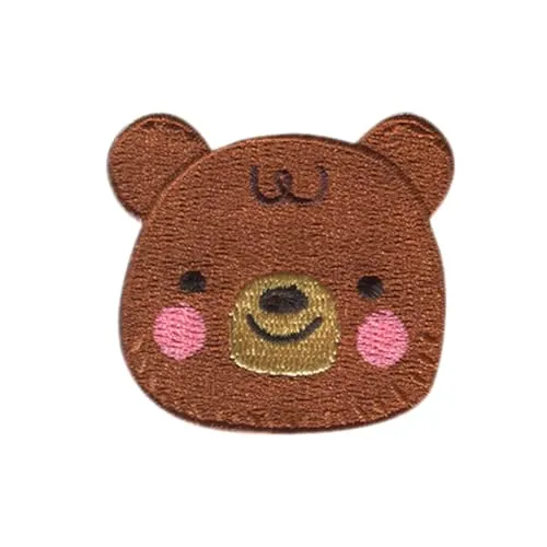 Teddybär Tier - Aufnäher, Bügelbild, Aufbügler, Applikationen, Patches, Flicken, Zum Aufbügeln, Größe: 5,1 x 4,6 cm