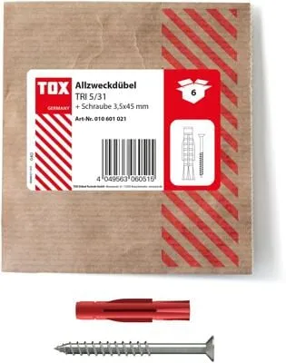 Tox Tri 5/31 Allzweckdübel mit Senkkopfschraube (010601021)