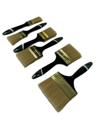 Malerpinsel Flachpinsel 144-tlg Set für Heimwerker - 144-tlg. Flachpinsel Set in Profi-Qualität, ideal für Renovierungen und Lackierarbeiten. Ergonomischer Holzstiel sorgt für rutschfesten Halt und langfristige Nutzung.