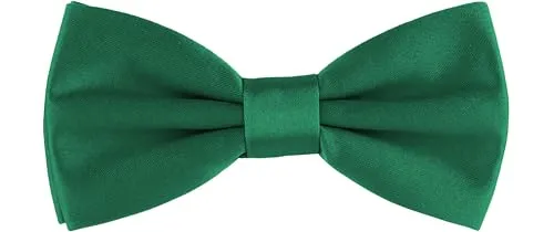 Ladeheid Fliege Kinder Jungen mit einstellbarem Band für Anzug festlich Kinderfliege Mode für Jungs MJ (10cm x 5cm) (10cm x 5cm, Dunkelgrün)