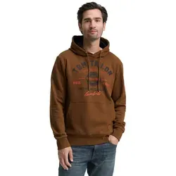 Kapuzensweatshirt TOM TAILOR Herren S - Casual Style in Grün - Herren-Sweatshirt von TOM TAILOR mit Kapuze und modischem Logodruck. Weiche Sweat-Qualität sorgt für hohen Tragekomfort. Ideal für entspannte Freizeitlooks.
