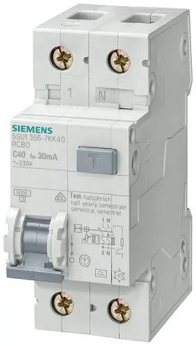 Siemens 5SU13567KK16 FI/LS-Schalter 16A - Sonstige Elektroinstallationsartikel, VDE-geprüfter FI/LS-Schalter für optimalen Schutz vor Überlast und Kurzschluss mit einfacher Anschlussmöglichkeit.