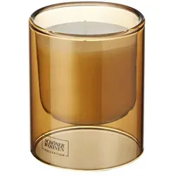 SCHÖNER WOHNEN Kollektion Duftkerze , braun , Glas,Wachs , Maße (cm): H: 11 Ø: 9