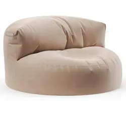 Green Bean Sitzsack Sofa mit ergonomischer Rückenlehne - 90x50cm in Khaki - Sitzsäcke: Stilvolles Lounge-Sofa für drinnen und draußen, wasserabweisend und pflegeleicht mit ergonomischer Rückenlehne für maximalen Komfort.