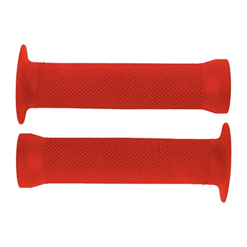 cyclingcolors Fahrradgriffe Fahrrad Griffe 130mm Lenkergriffe Grips Lenker Griff Handgriffe BMX Freestyle Dirt, rot