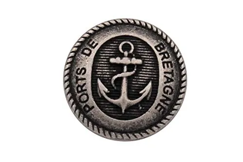 maritime silber antik Metall Knöpfe Metallknöpfe mit Anker und