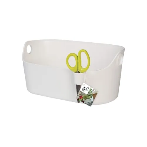 Elho Brussels Kräuter Station 30 - Blumentopf für Züchten Und Ernten Weiss Brussels Herbs Station 30 CM