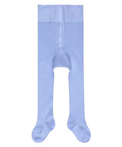 FALKE Unisex Baby Strumpfhose Family B Ti nachhaltige Baumwolle einfarbig 1 Stück, Blau Crystal Blue 6290, 74-80