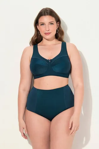 Ulla Popken Entlastungs-BH Struktur ohne Bügel - Funktionsunterwäsche, modischer Entlastungs-BH in dunklem Petrol, ideal für optimalen Tragekomfort ohne Bügel - perfekt für den Alltag.