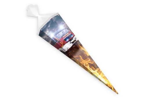 itenga Schultüte itenga Schultüte Zuckertüte 6eckig 85cm Feuerwehr