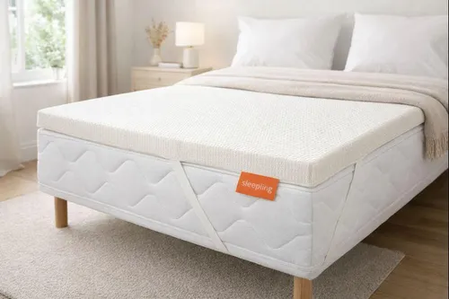 sleepling Topper Feste Matratzenauflage 80x200 cm - Matratzenauflage Härtegrad 3 für feste Unterstützung bis 100 kg, waschbarer Bezug aus Mikrofaser, ideal für alle Schlaftypen und als kostengünstige Matratzenalternative.