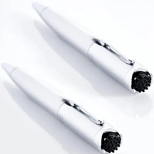 Produktbild Eaxus 2er Set Kugelschreiber mit Vibration Kuli Massagestift Druckkugelschreiber Massage Schreibstift Wellness Stift
