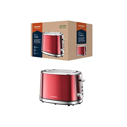 Grundig TA 6330 Toaster Red Sense, 850 W Leistung