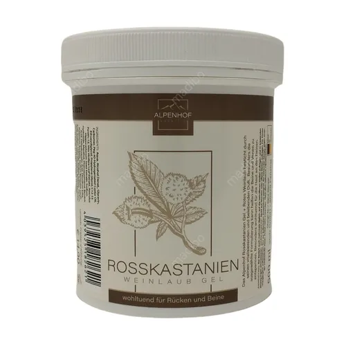 1,99 Euro pro 100ml Rosskastanien Weinlaub Gel 500ml - Alpenhof