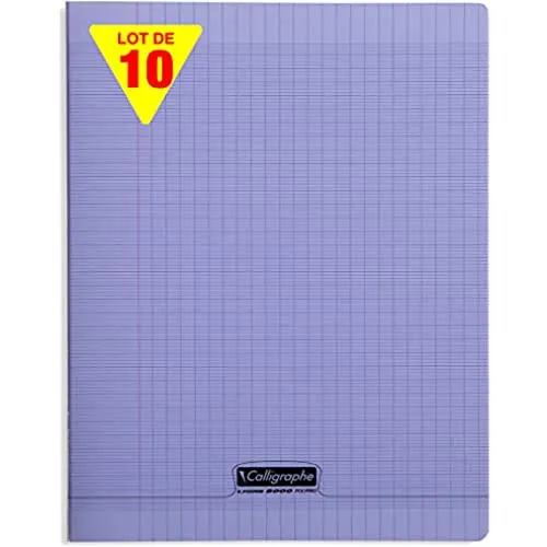Calligraphe Heft 48Bl 24x32 Violett 90g - Blöcke & Formulare - Hochwertiges 90g Papier, ideal für Schule und Büro, mit französischer Linienführung für präzises Schreiben.