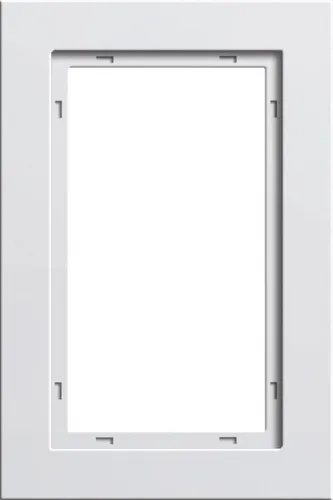 Gira 100122 Abdeckrahmen 1,5-fach, Gira E2, reinweiß seidenmatt