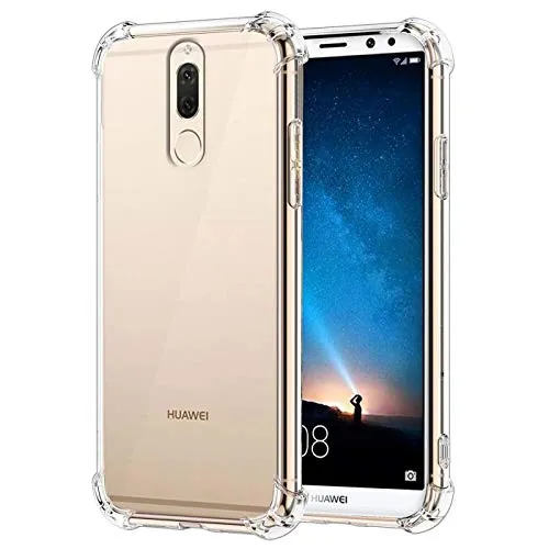 CoolGadget Rugged Handyhülle für Huawei Mate 10 Lite Rugged Case, stoßdämpfende TPU Hülle Transparent Klar, kompatibel mit Huawei Mate 10 Lite (5,9 Zoll)