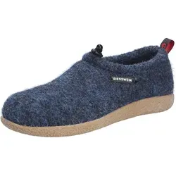 GIESSWEIN Unisex Vent Pantoffeln 588 Ocean, 38 EU - Hausschuhe aus 100% Schurwolle mit rutschfester Naturkautschuk-Sohle, atmungsaktiv und waschbar bei 30°C. Ideal für warme, trockene Füße und nachhaltige Produktion.