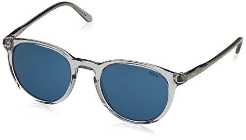 Polo by Ralph Lauren PH4110 Unisex-Sonnenbrille - Sportbrille mit Vollrand Panto-Design, aus hochwertigem Acetat für optimalen Tragekomfort und stilvollen Schutz vor UV-Strahlen.