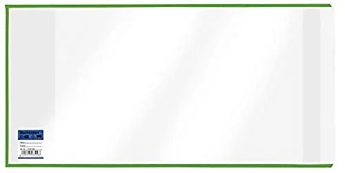 VELOFLEX 1540295 - Buchhülle, Buchschoner, Buchumschlag, 295 x 540 mm, PP-Folie, mit Lasche, glasklar, 10 Stück