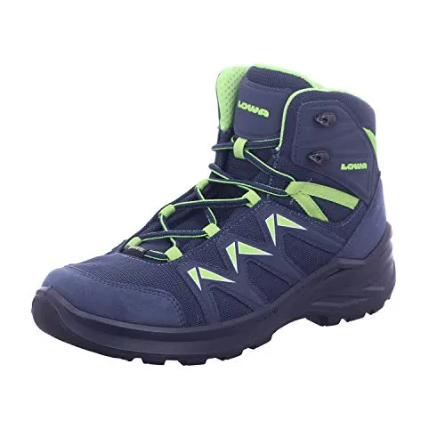 Lowa Innox Pro GTX Mid Damen Wanderschuhe - Blau - Größe 7,5 - Wanderschuhe mit Gore-Tex für wasserdichten Schutz, ideal für anspruchsvolle Wanderungen und Outdoor-Abenteuer.