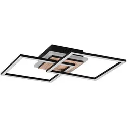Xxxl Led-Deckenleuchte Giro - Braun, Kunststoff - Moderne Esstischlampe aus Kunststoff, 35.5x8x57.5 cm, sorgt für stimmungsvolle Beleuchtung und schafft eine gemütliche Atmosphäre in Ihrem Zuhause.