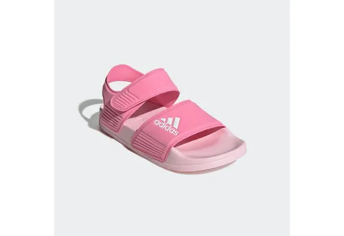 adidas Sportswear ADILETTE SANDALE - Kinder Badeschuhe in Blau (34 EU) - Bequeme Kinder Badeschuhe mit Logo Print, perfekt für den Sommer und ideal für Strand und Schwimmbad.