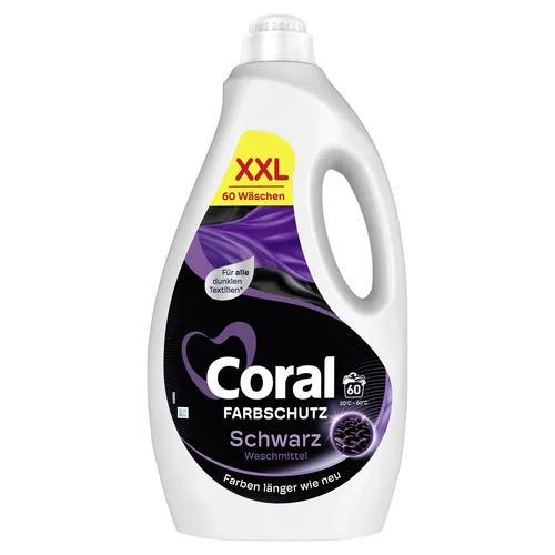 CORAL Flüssig Waschmittel 60WL Black Velvet 3 Liter von Coral