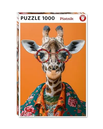 Piatnik 1000 Teile Puzzle Crazy Giraffe, 68 x 48 cm von Piatnik