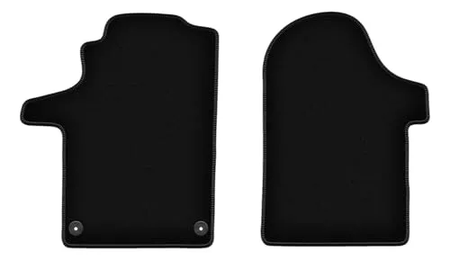 Wielganizator Velours Fußmatten für Mercedes Vito W447 (2014-) – Schwarz, 2-teilig