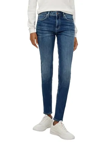 QS Damen 2143226 Jeans Hose, Sadie Skinny Fit, Blau, 32W / 32L EU - Bequeme Sadie Skinny Fit Jeans für den Alltag. Mit regulärer Passform und zwei praktischen Fronttaschen. Ideal für lässige Outfits.
