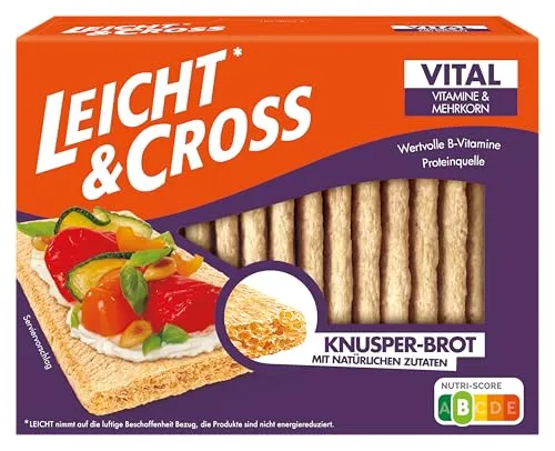 LEICHT&CROSS Knusperbrot Vital, 8er Pack (8 x 125 g) von Leicht & Cross