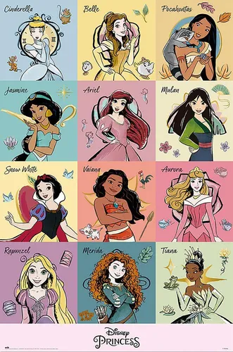 Disney Princess Poster Brush Strokes 61 x 91,5 cm
