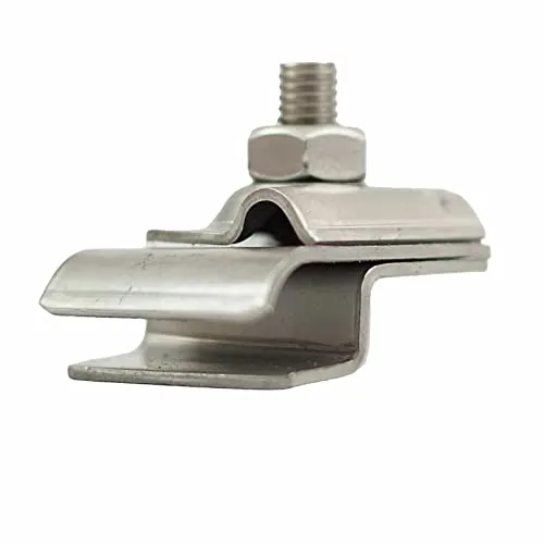 Dachrinnenklemme aus Edelstahl / Niro für Rd 7-10 mm Blitzschutz Blitzableiter