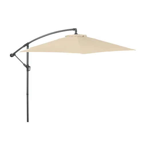 Greemotion Ampelschirm Ø 300 cm - Beige - Sonnenschirm mit einem Durchmesser von ca. 300 cm, höhenverstellbar und mit praktischer Kurbel für einfachen Auf- und Abbau, perfekt für schattige Momente im Garten oder auf der Terrasse.